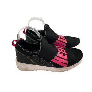 Heelys Youth Size 6 Black Pink Slip on Sneaker Skates 100410 Wheels Shoes